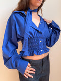MARIELLE TOP in Sapphire (M/L)