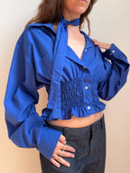 MARIELLE TOP in Sapphire (M/L)