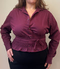 Marielle Top in BURGUNDY (1X-2X)