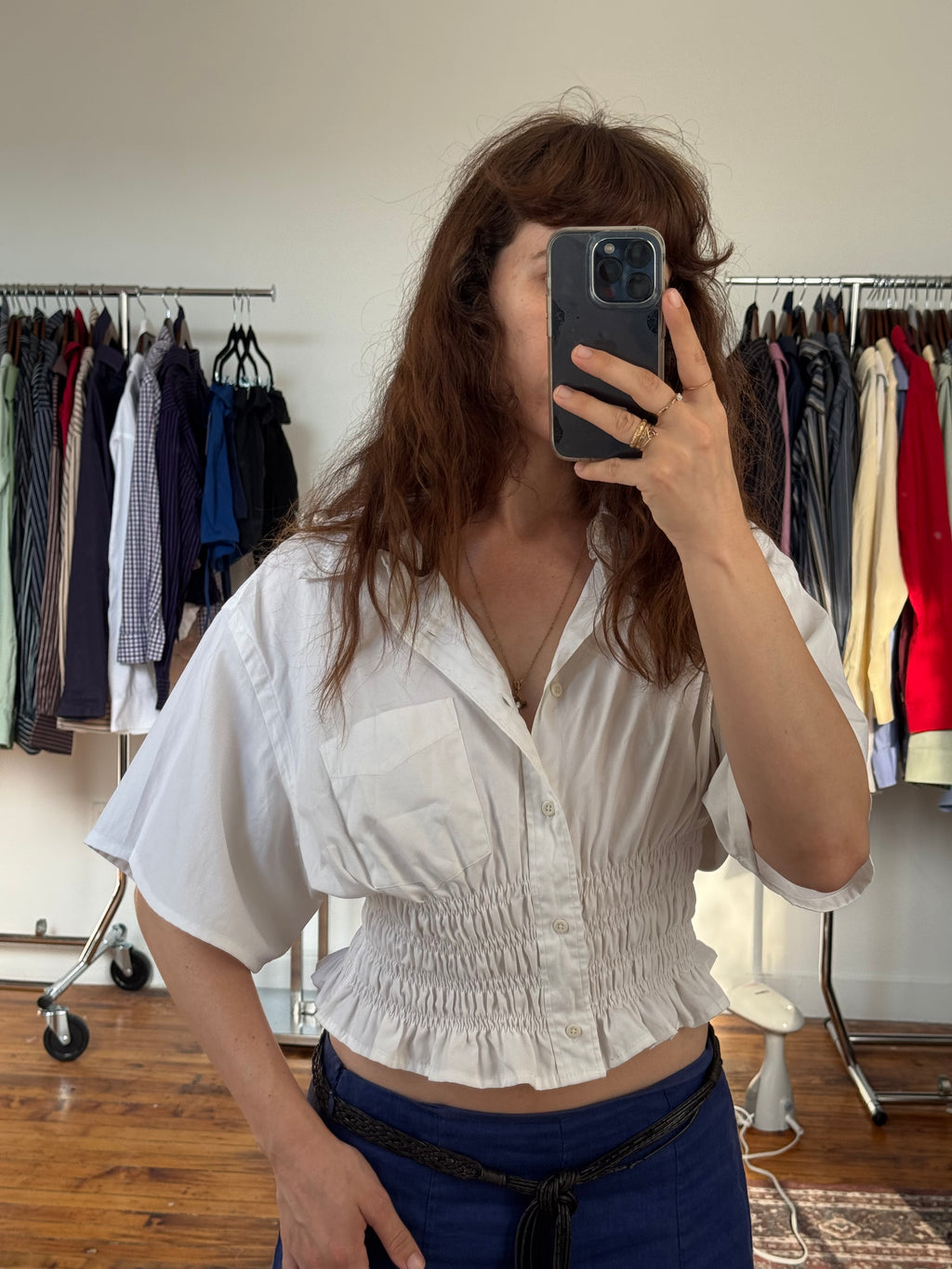 Marielle Top / White Short Sleeve (M-L)
