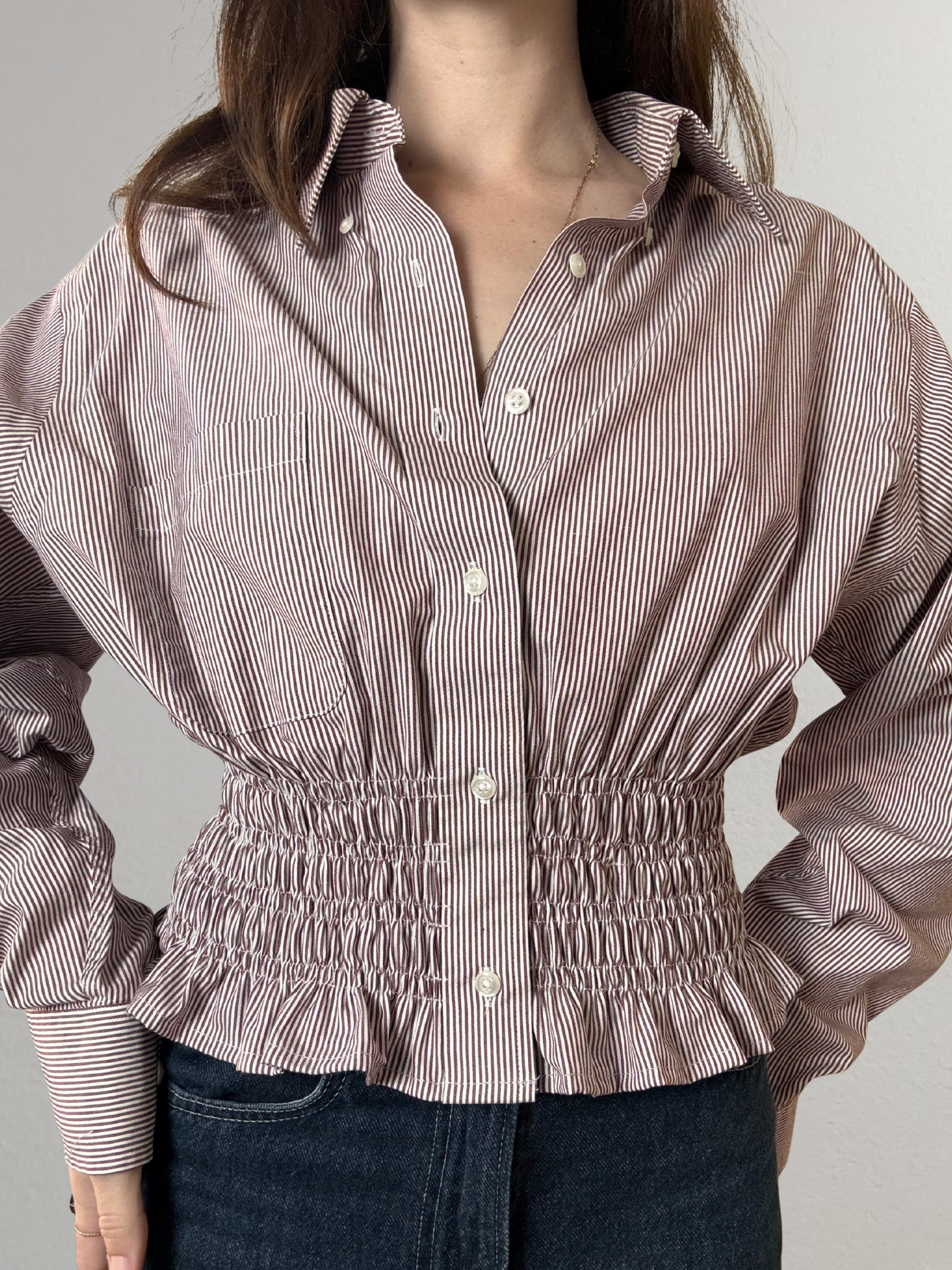 Marielle Top / Pink Stripes M/L