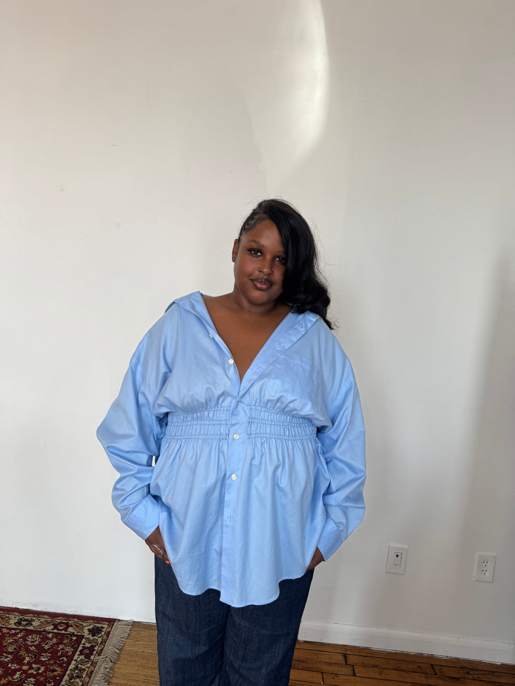 Elodie Top / Baby Blue 2X-3X