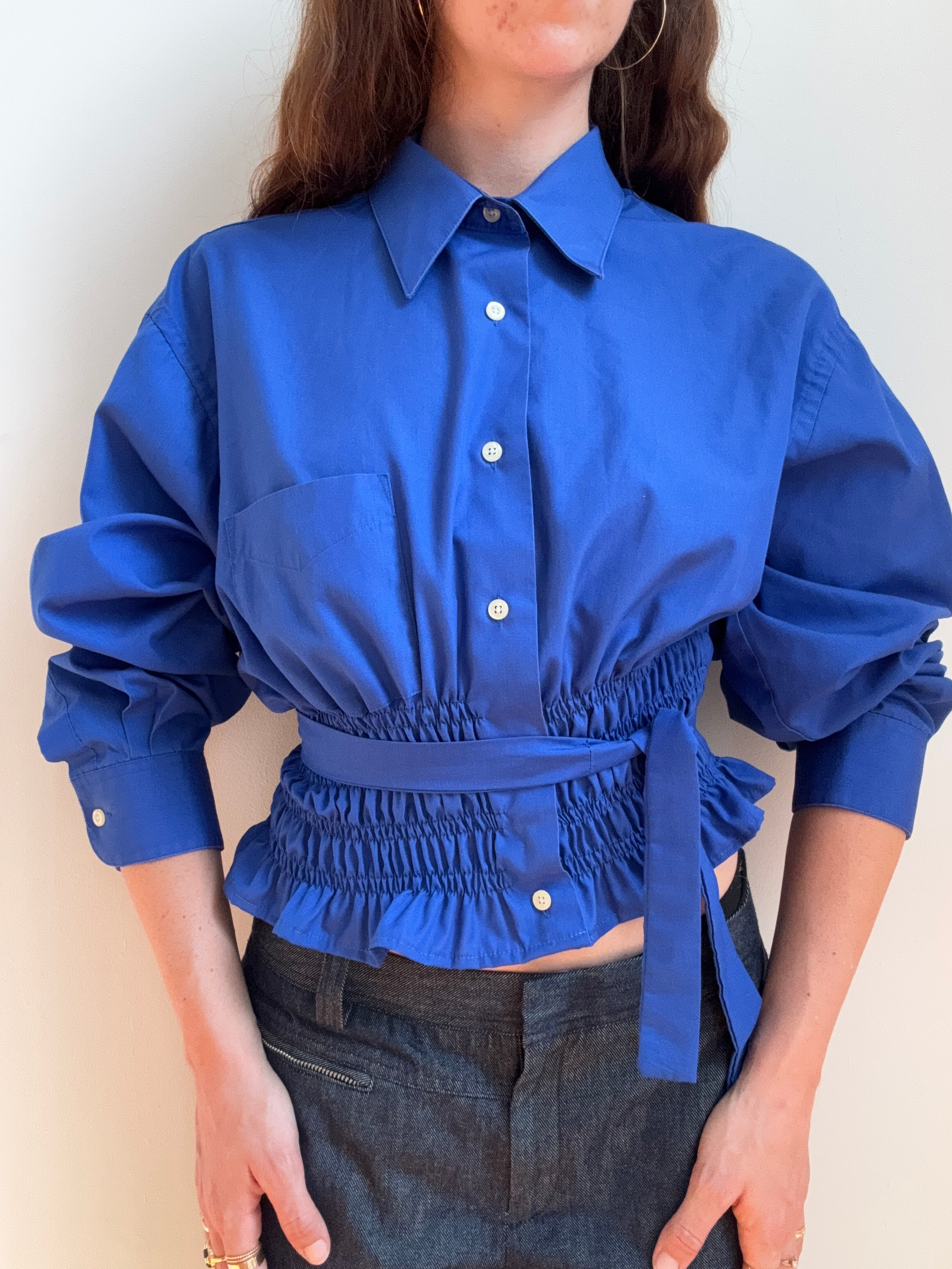 MARIELLE TOP in Sapphire (M/L)
