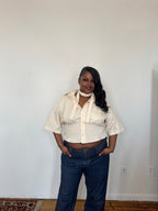 Marielle Top / Short Sleeve Cream XL-1X