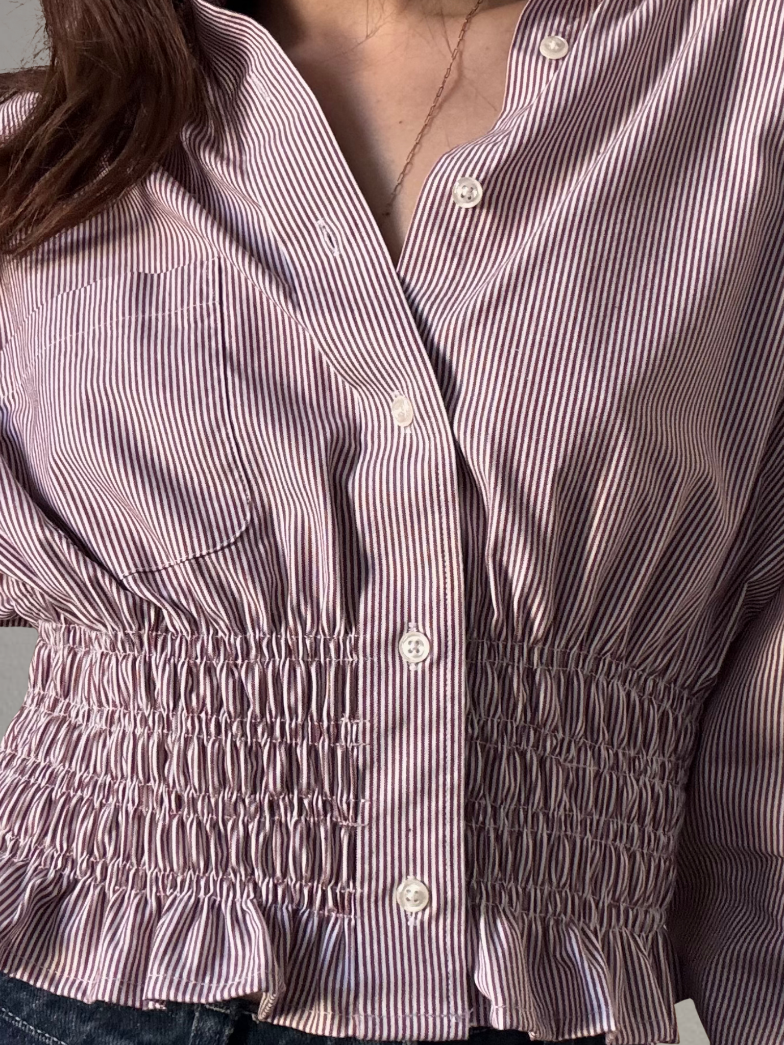 Marielle Top / Pink Stripes M/L