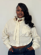 Marielle Top / Yellow & Blue Stripes XL-1X