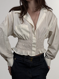 Marielle Top / Ivory (Sheer) M/L