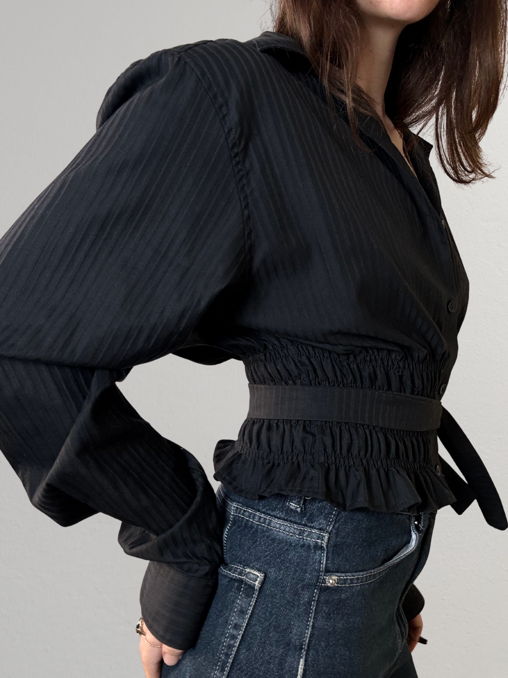 Marielle Top / Black Stripes S/M