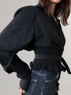 Marielle Top / Black Stripes S/M