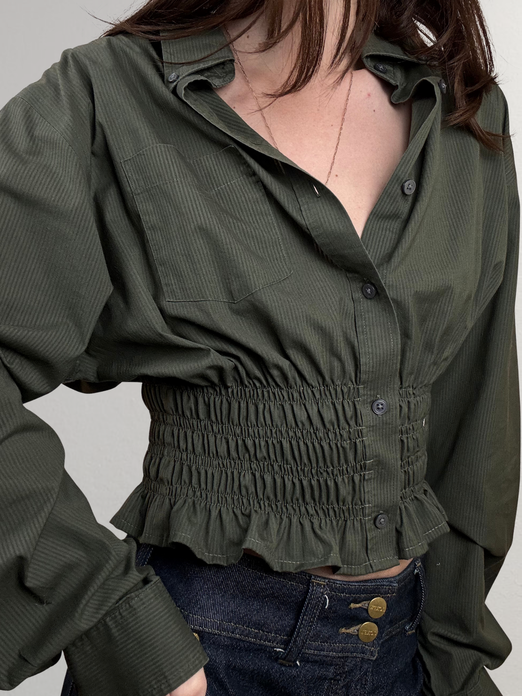 Marielle Top / Vintage Army Green S/M