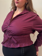 Marielle Top in BURGUNDY (1X-2X)