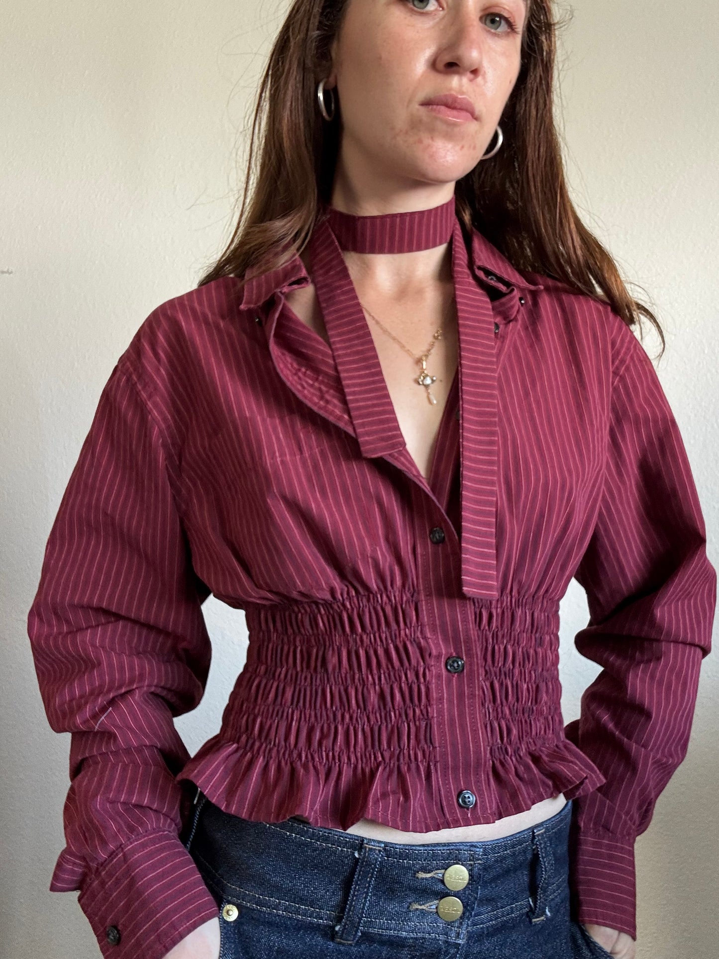 Marielle Top / Red Stripes