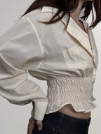 Marielle Top / Ivory (Sheer) M/L