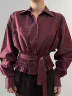 Marielle Top Burgundy M/L