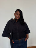 Marielle Top / Black Short Sleeve 2X-4X