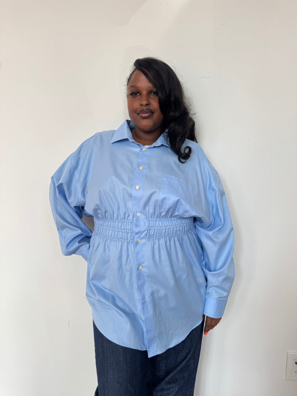 Elodie Top / Baby Blue 2X-3X