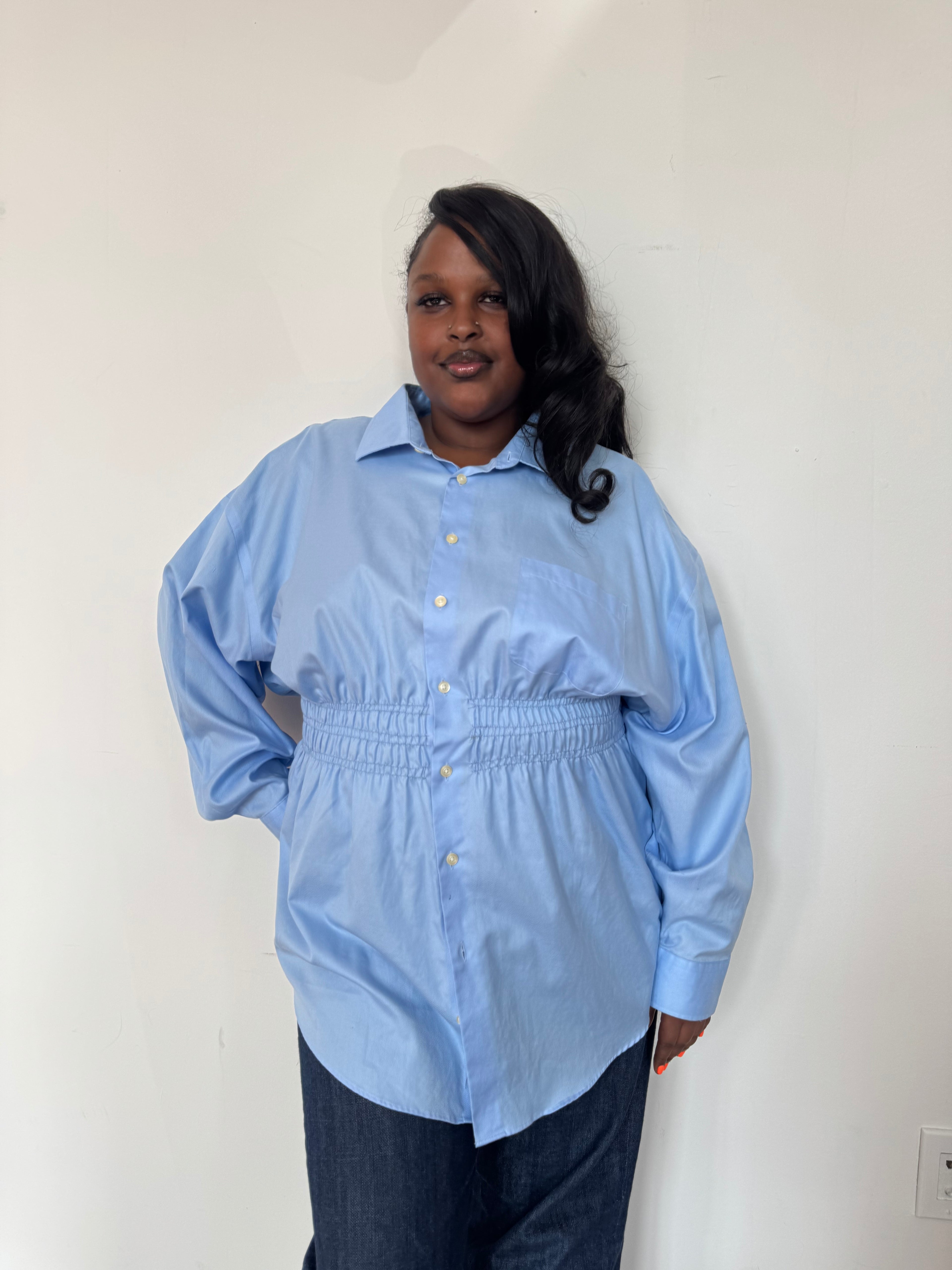 Elodie Top / Baby Blue 2X-3X