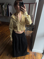 Marielle Top / Yellow & Blue Stripes (M)