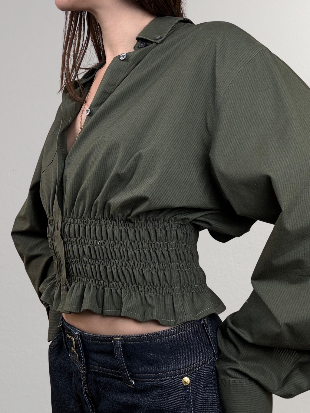 Marielle Top / Vintage Army Green S/M