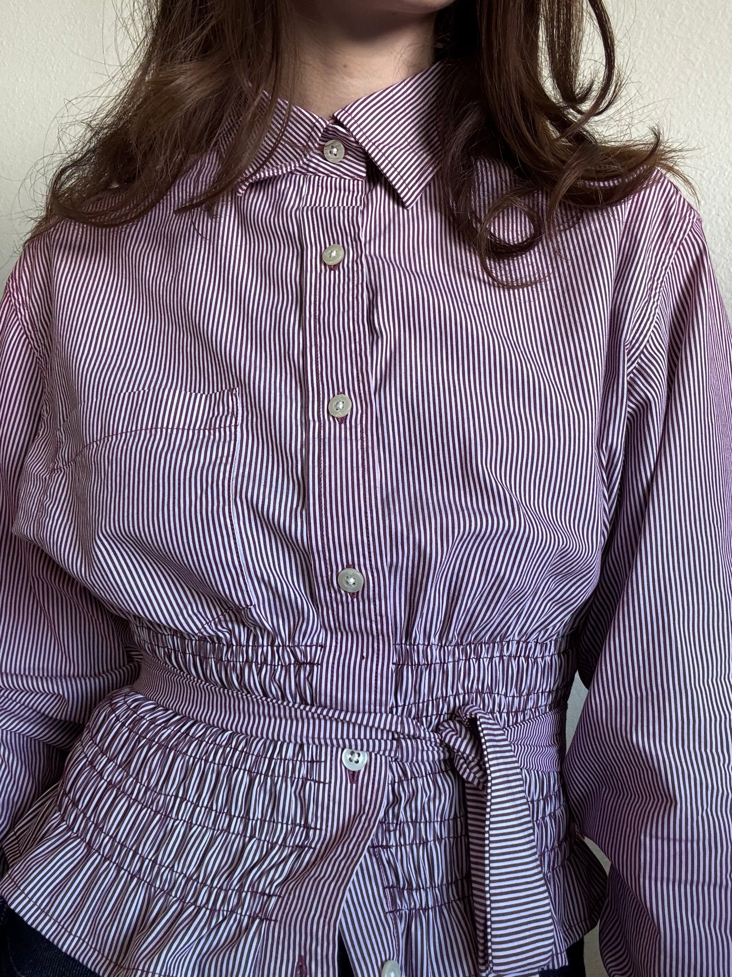 Marielle Top / Raspberry Pink Stripes