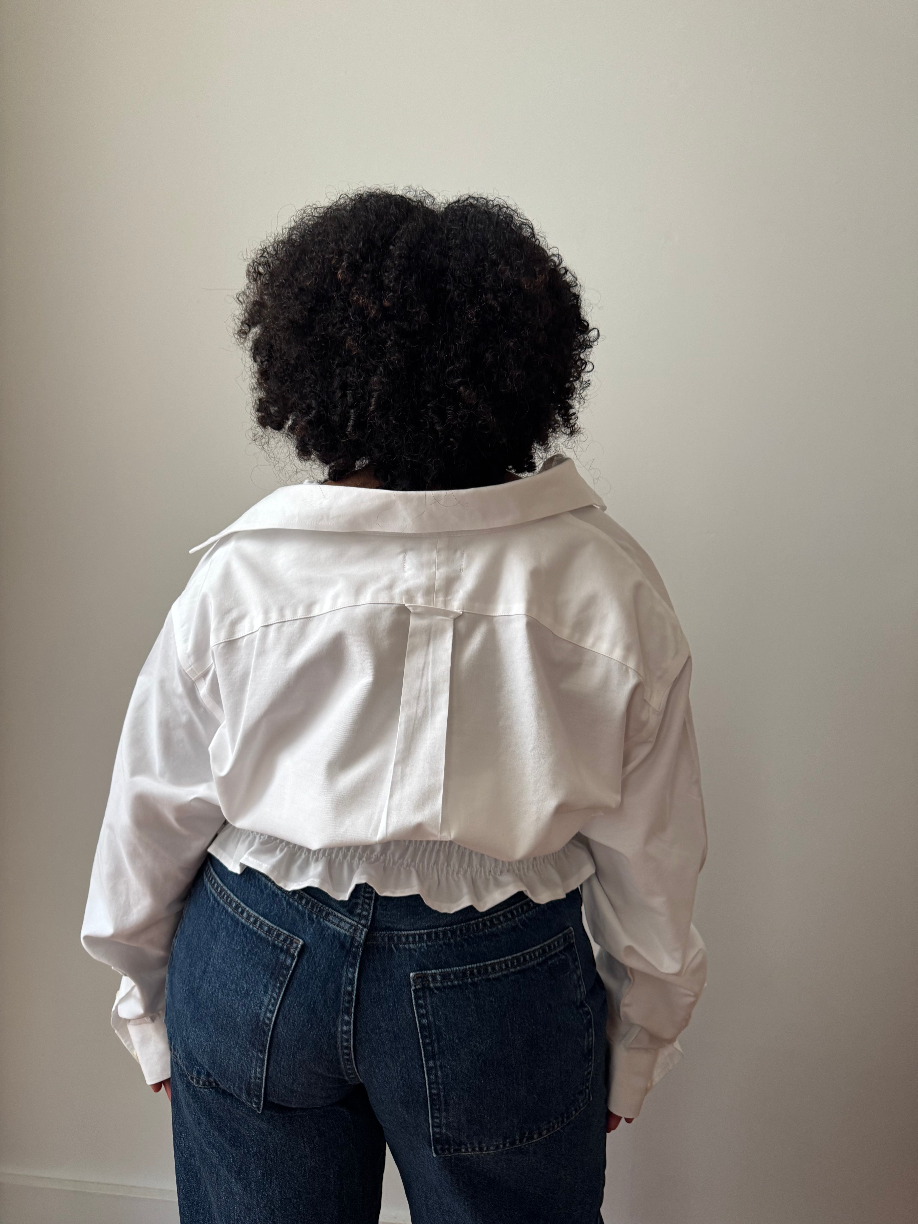 Marielle Top in True White (L-1X)
