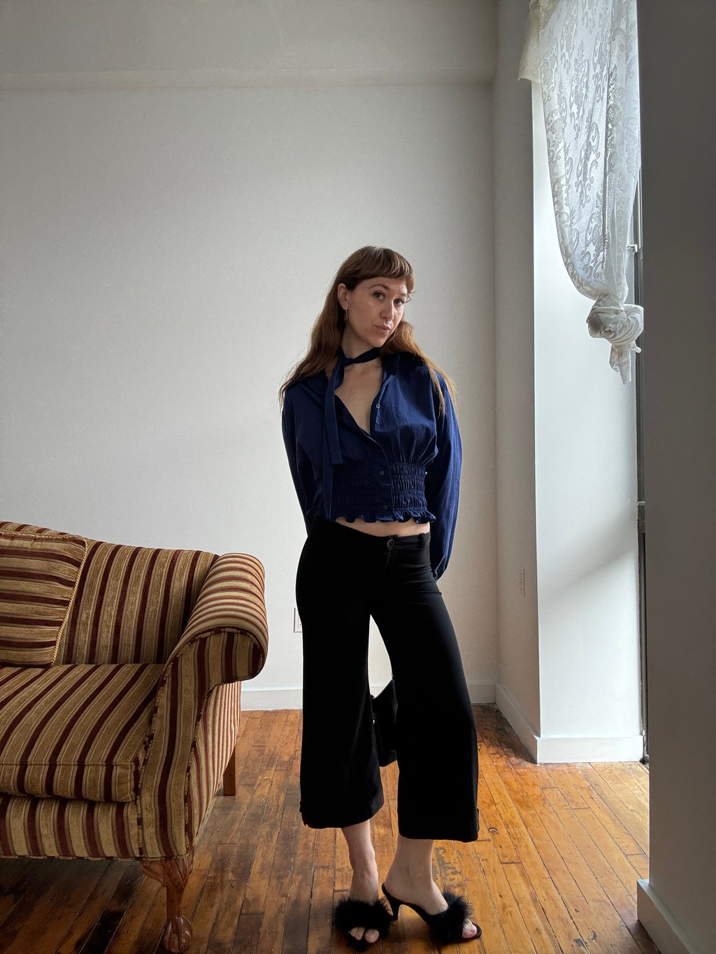 MARIELLE TOP in Navy (S/M)