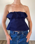 The Camille Top / Navy / Medium