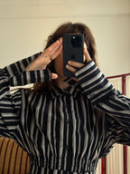MARIELLE TOP in Shadow Stripes (S/M)