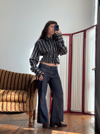 MARIELLE TOP in Shadow Stripes (S/M)