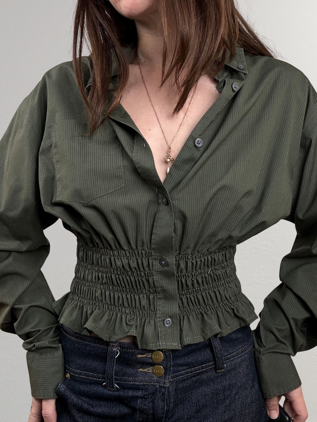 Marielle Top / Vintage Army Green S/M