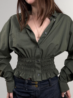 Marielle Top / Vintage Army Green S/M