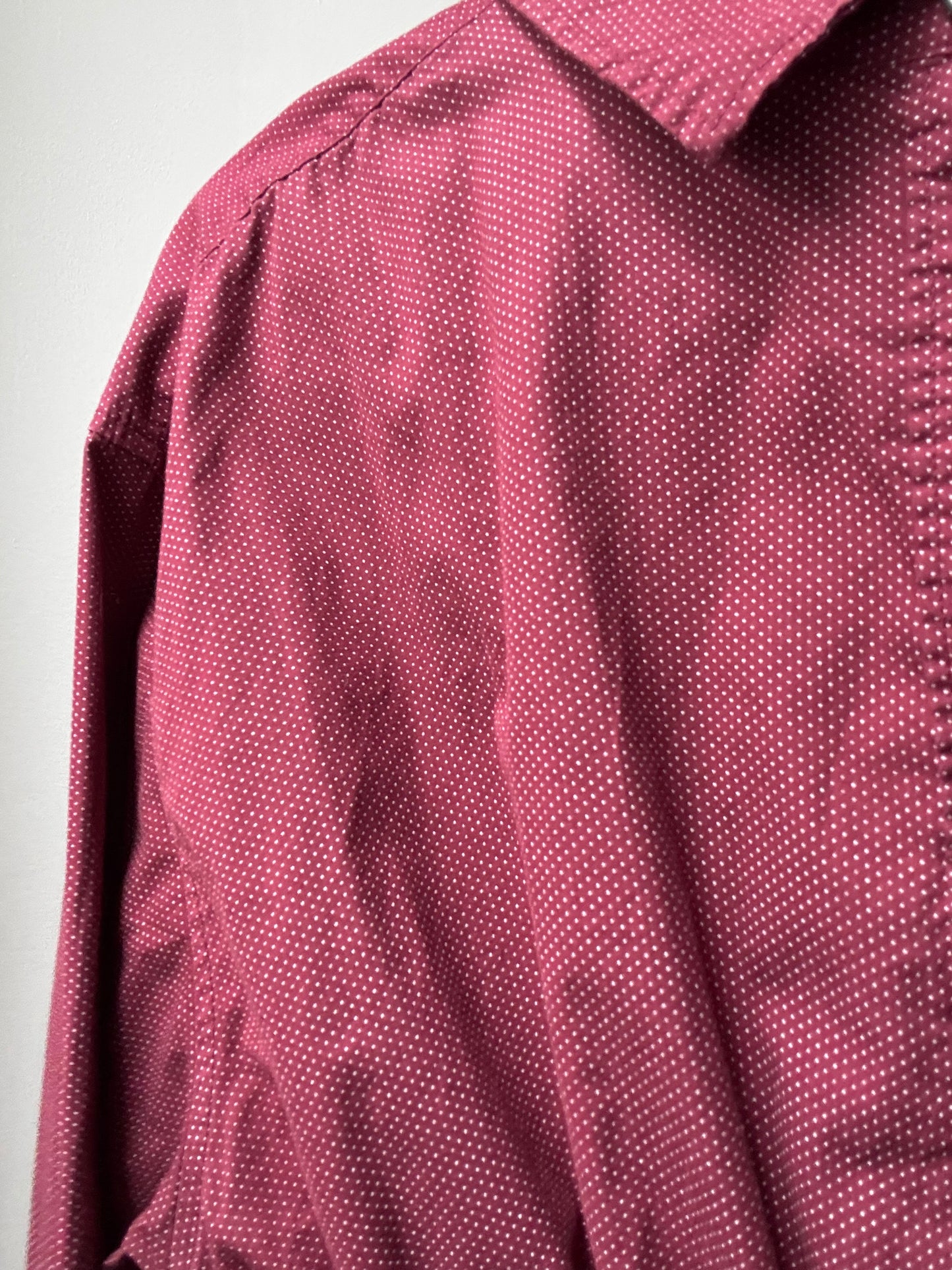 Marielle Top / Burgundy Polka Dots / XL- 1X