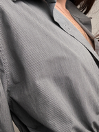 Marielle Top / Gray Stripes M/L