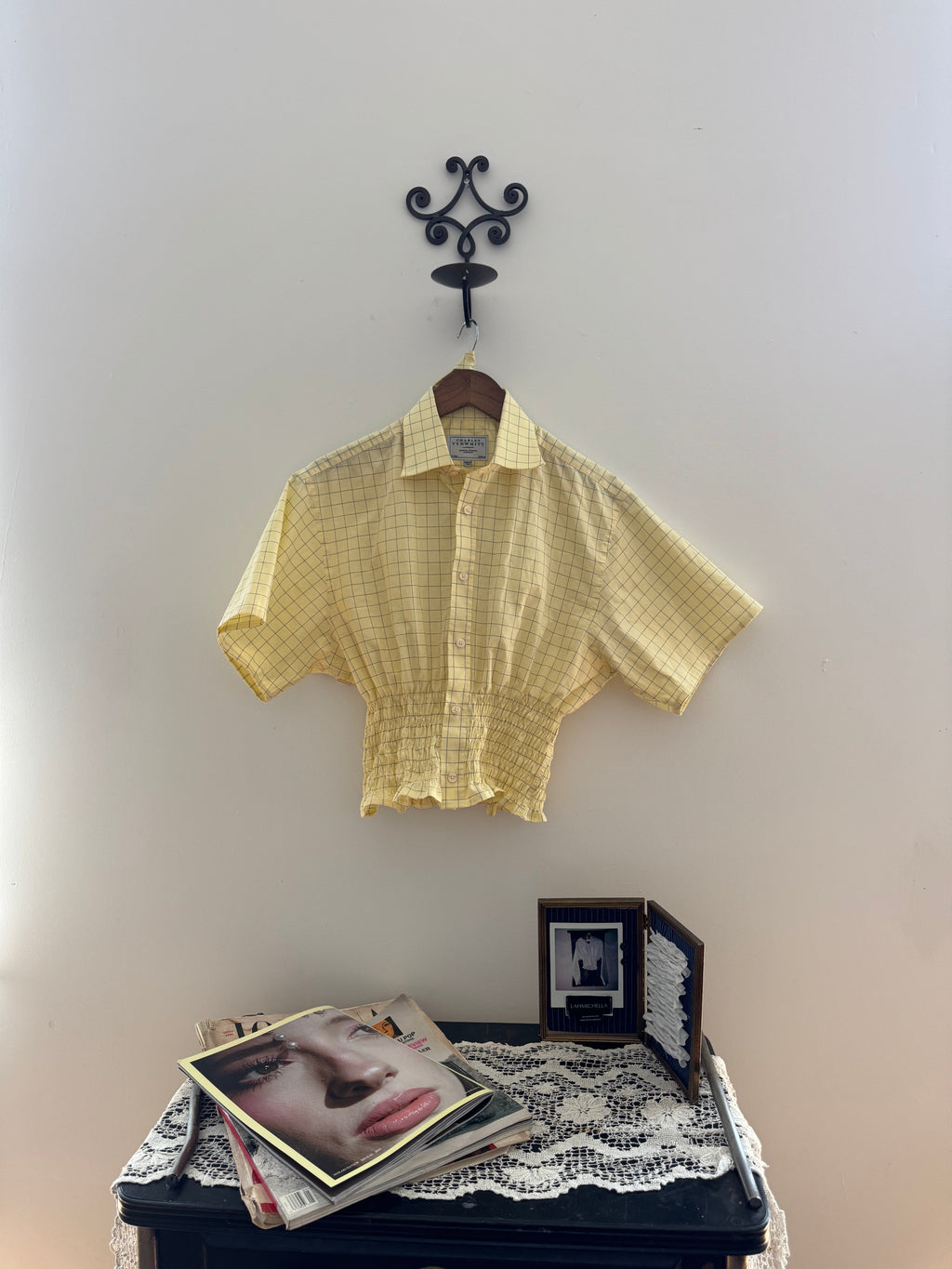 Marielle Top / Yellow Squares (S-M)