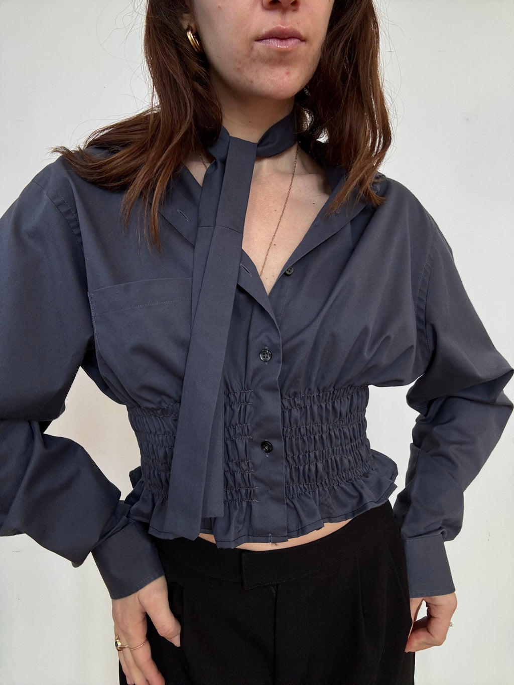 Marielle Top / Slate Gray / M