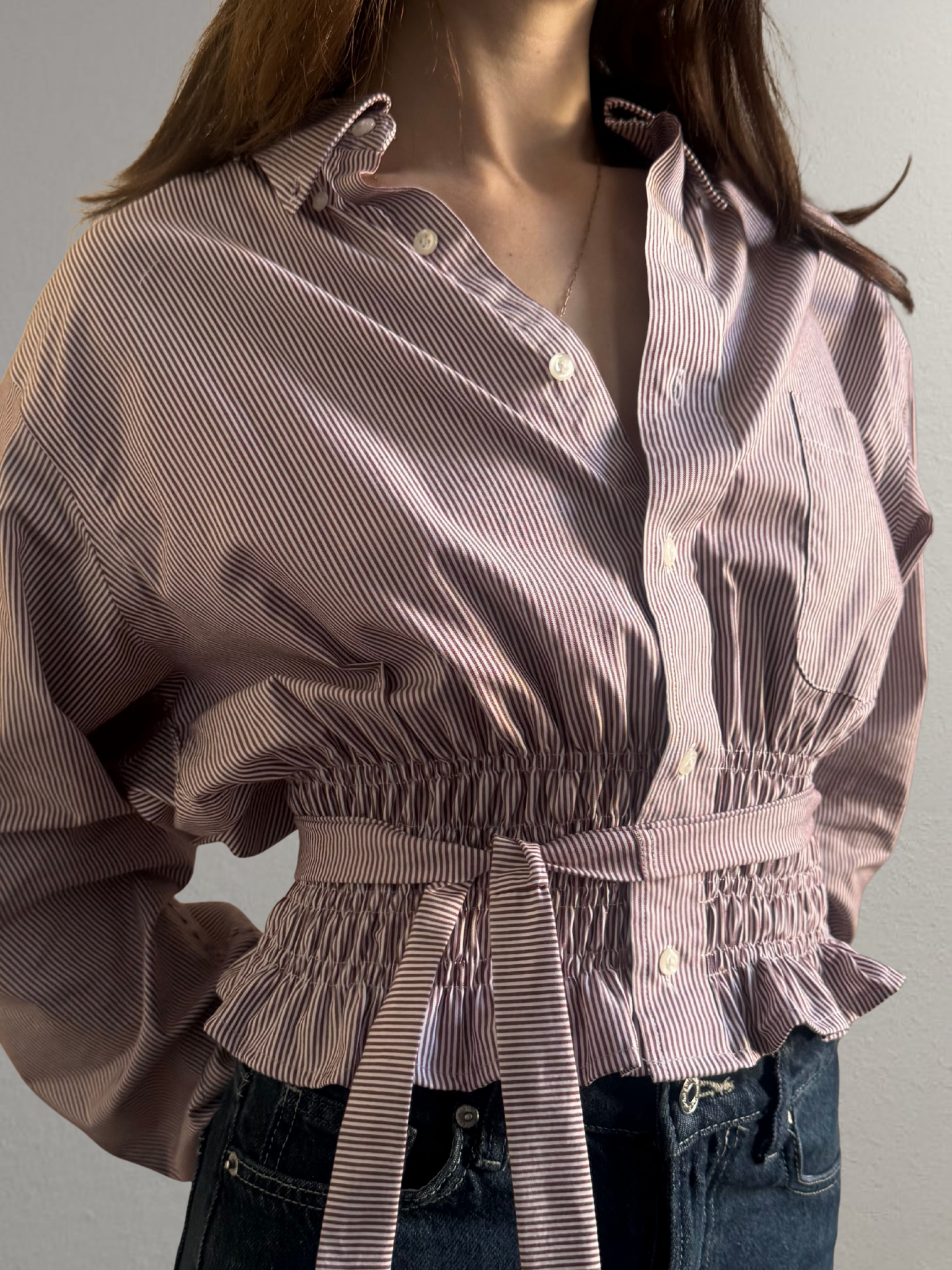 Marielle Top / Pink Stripes M/L