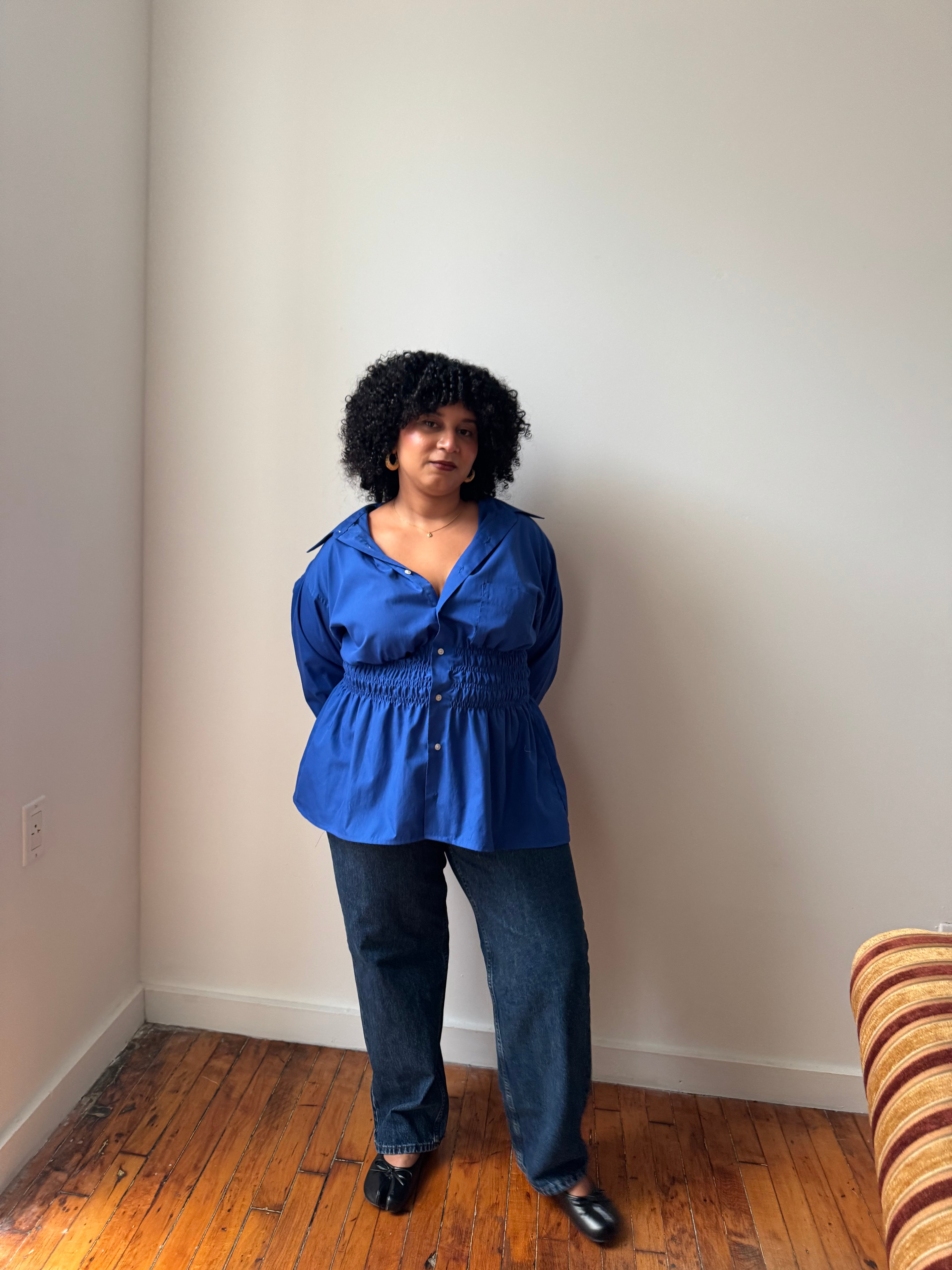 Elodie Top in Cobalt (XL-1X)