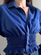 Marielle Top / Blue Pinstripes XS/S