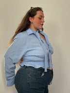 Marielle Top in BABY BLUE (XL-1X)