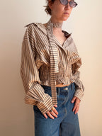 Marielle Top in Tan Stripes (M-XL)