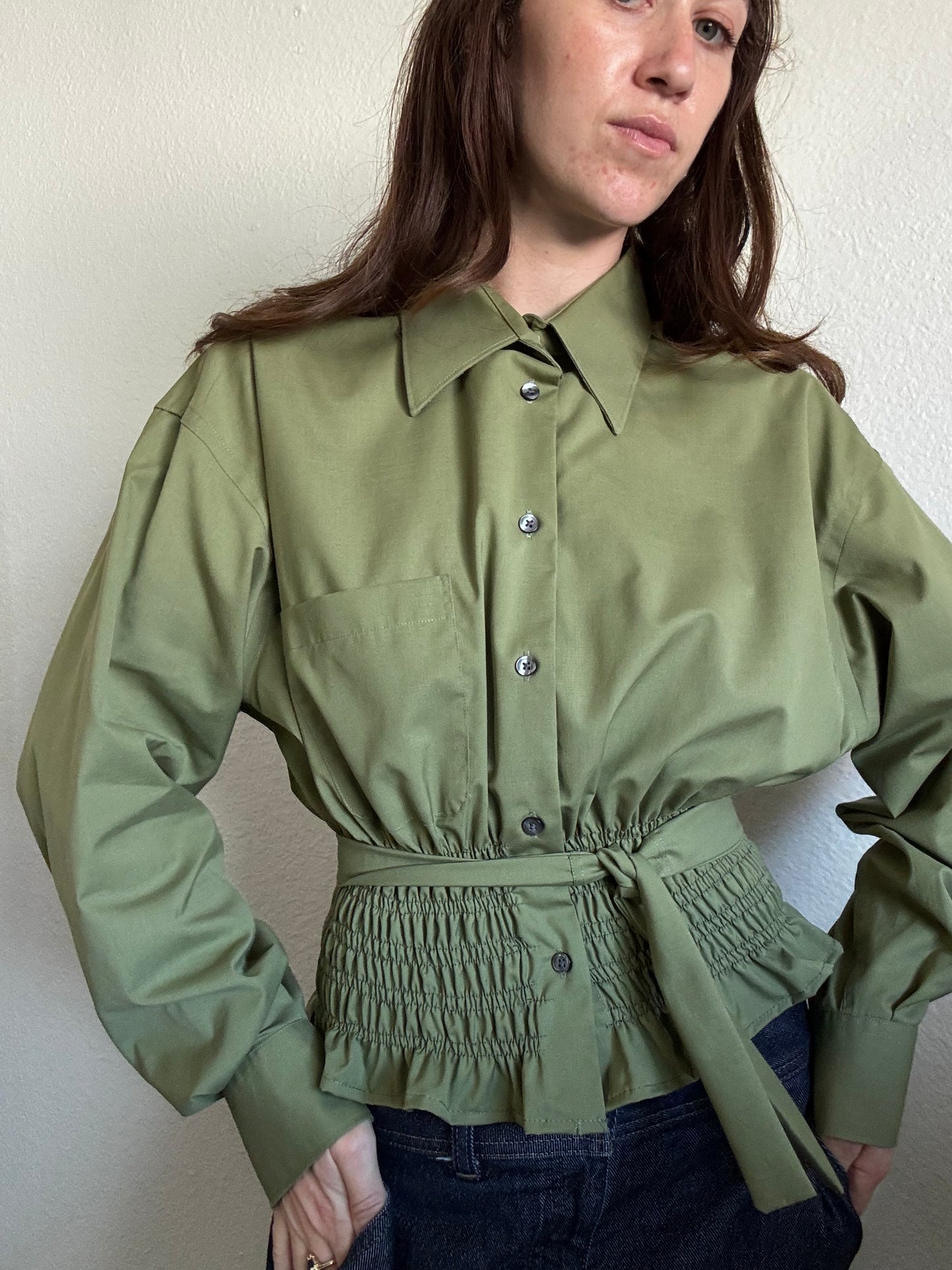 Marielle Top / Soft Olive Green