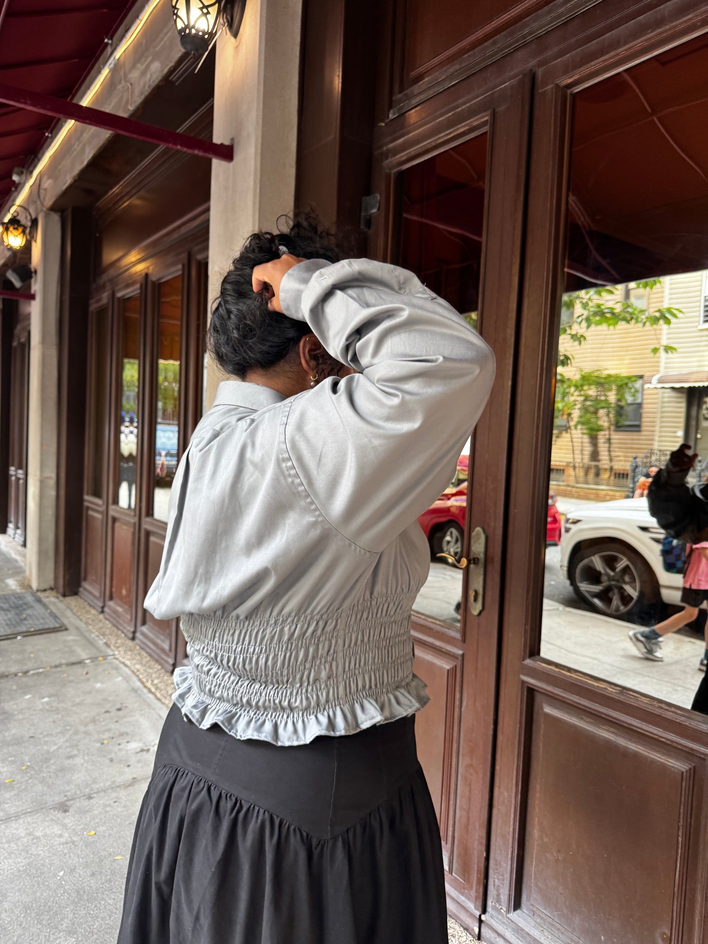 Marielle Top / Silvery Gray / 1X-2X