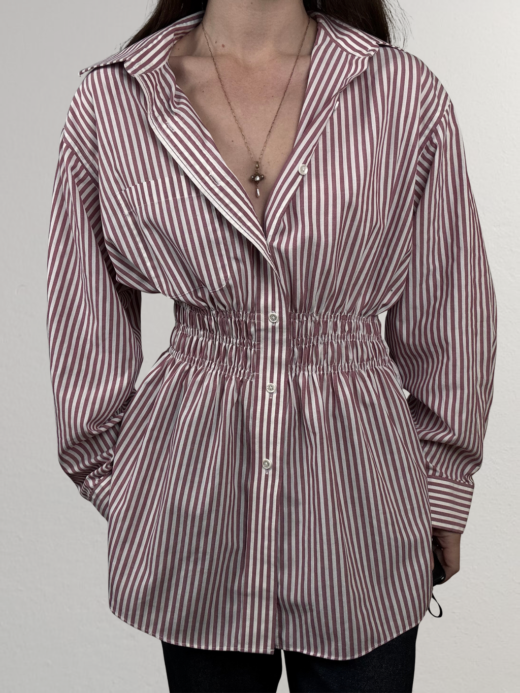 Marielle Top / Raspberry Stripes M/L