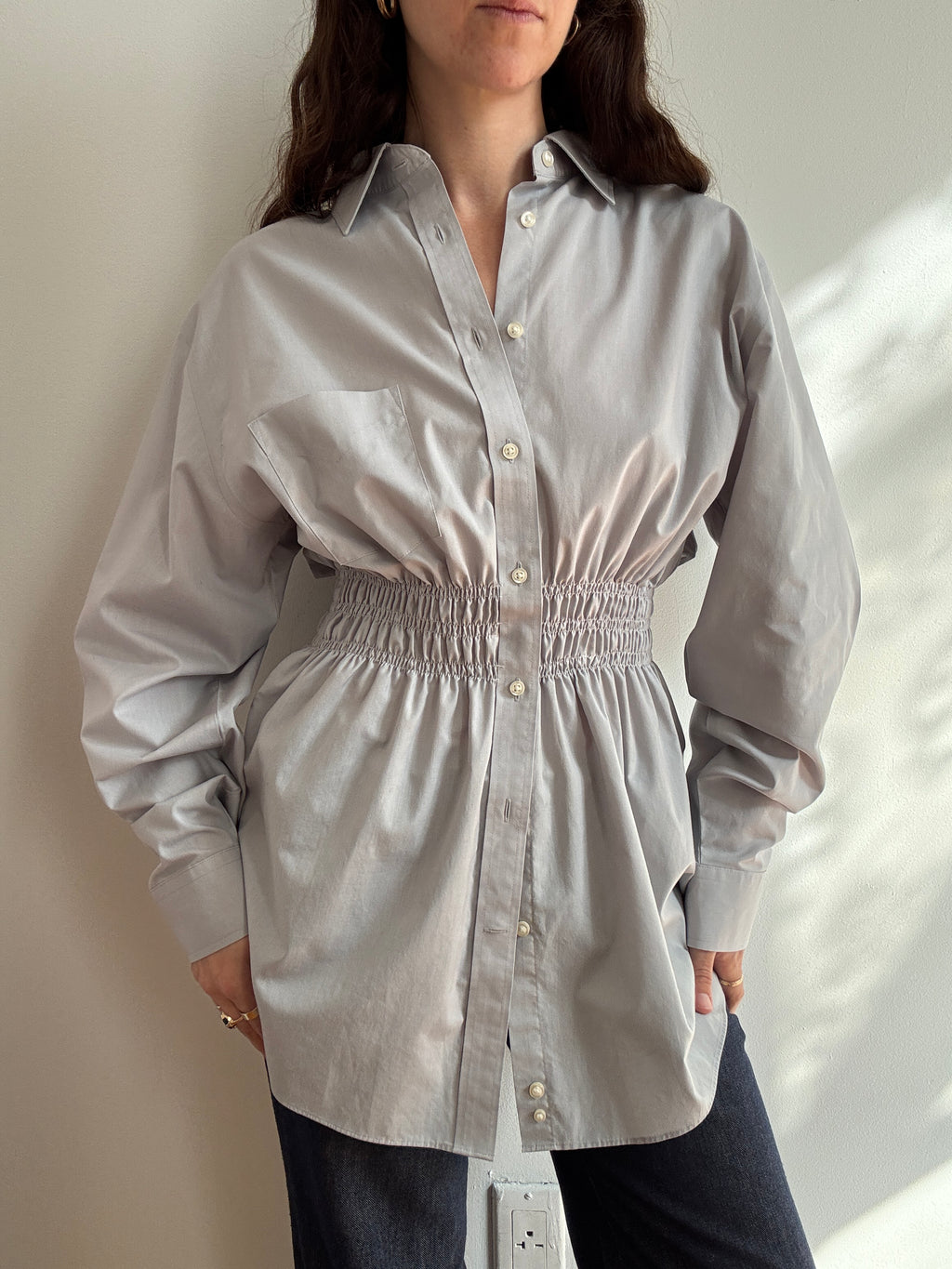 Elodie Top in Sky Gray (S/M)