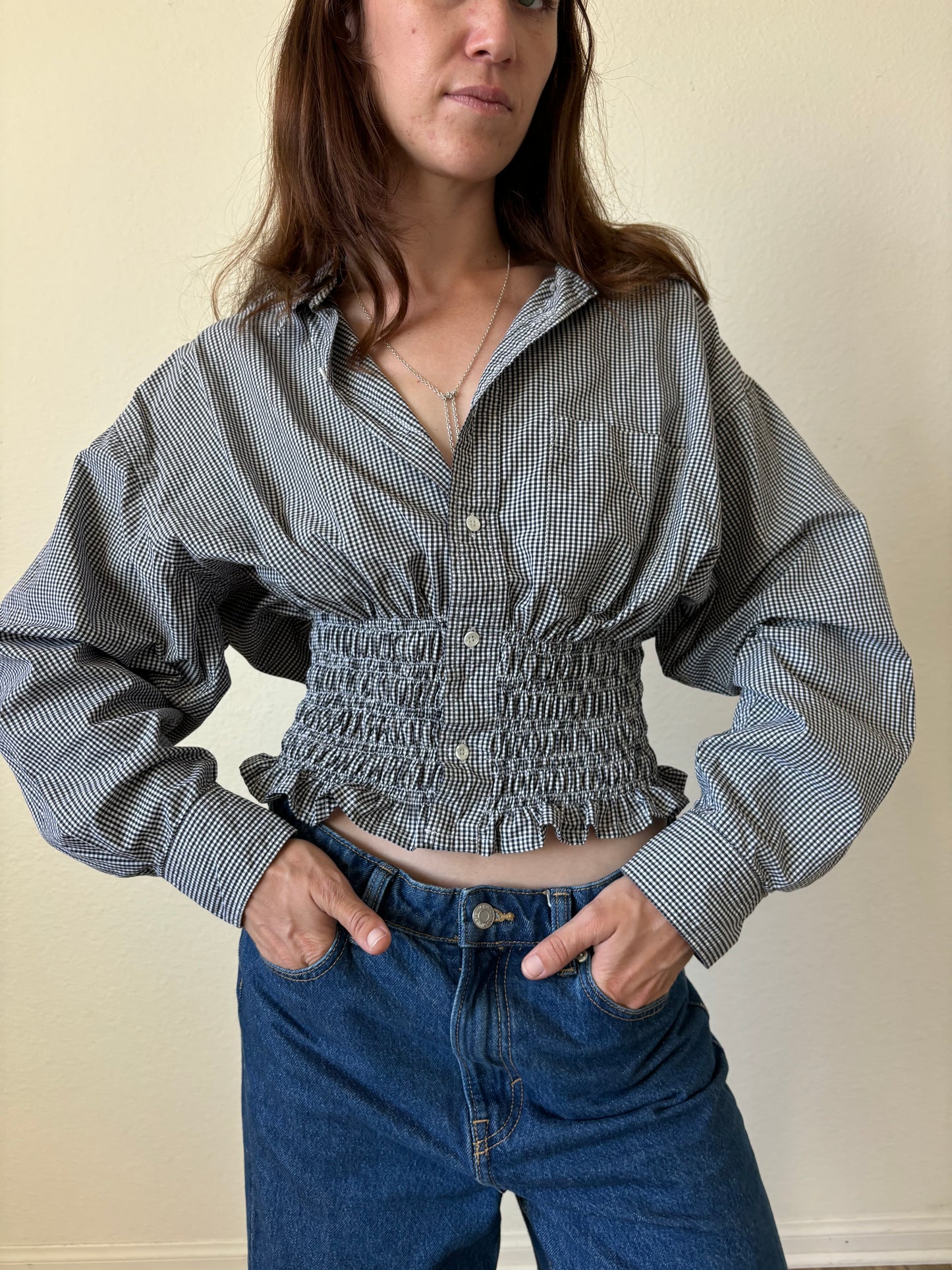 Marielle Top / GINGHAM / M