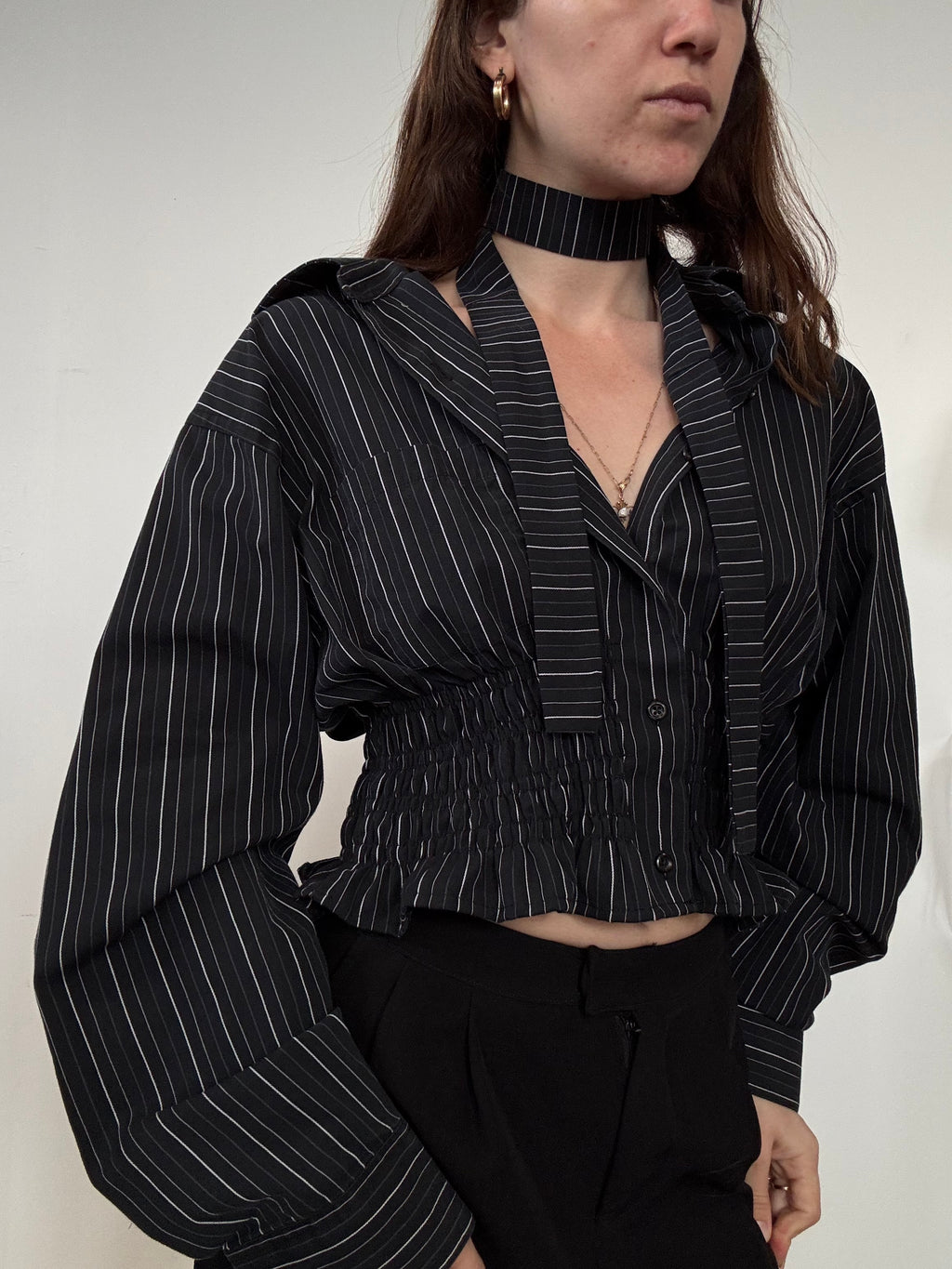 Marielle Top / Pinstripe / ML