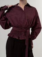 Marielle Top Burgundy M/L