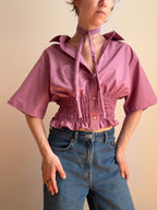 Marielle Top / Mauve Short Sleeves (S-M)