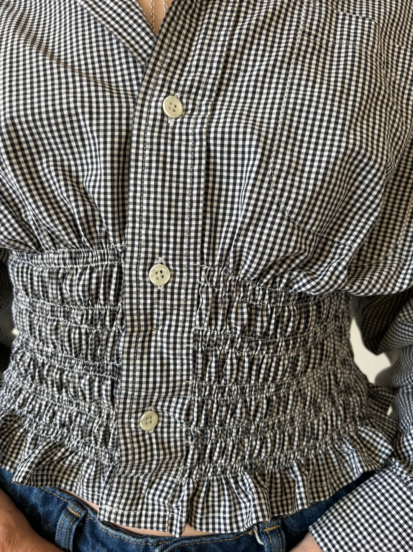 Marielle Top / GINGHAM / M