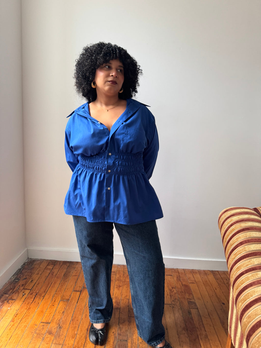 Elodie Top in Cobalt (XL-1X)